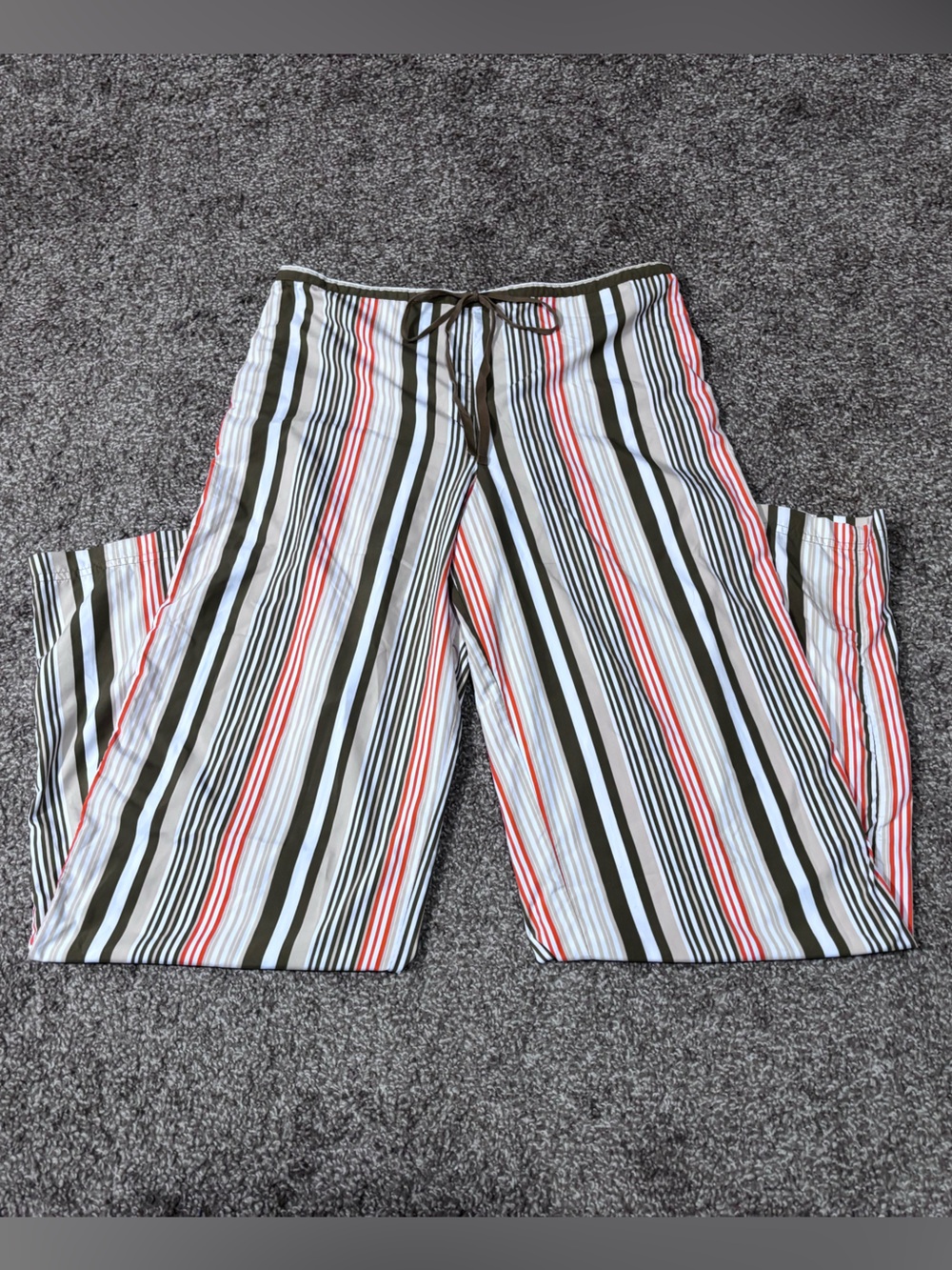 Victoria's Secret Striped Wide-Leg Satin Pajama Pants